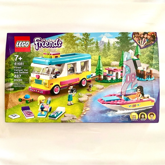NIB Lego Friends Forest Camper Van and Sailboat